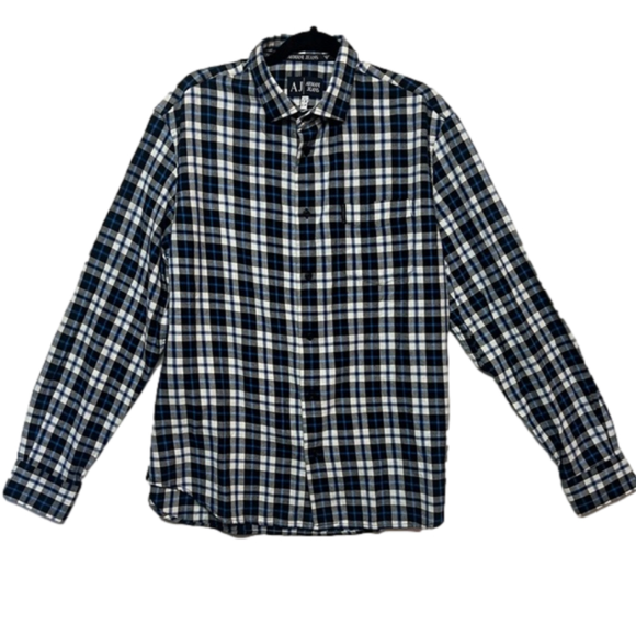Armani Jeans Other - AJ Armani Jeans Mens Size XL Plaid Dress Shirt NWOT